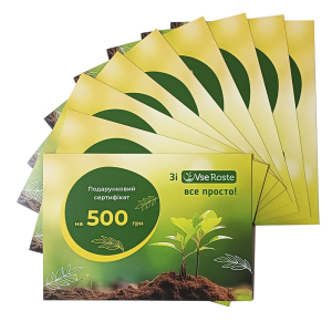 Подарунковий сертифікат на 500 гривень