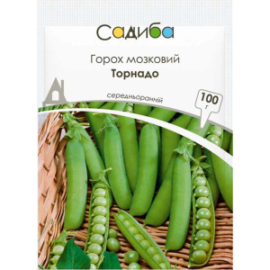 Горох Торнадо, 100 г, Садыба
