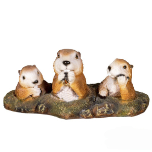Садова фігура Ховрашки з норки, 14 см