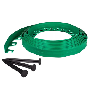 Бордюр садовий зелений, 4 см х 10 м, Gardener