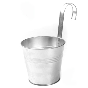 Кашпо с подвесом и цинковым покрытием, 2 л