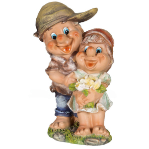 Садова фігура Хлопчик з дівчинкою, 30 см