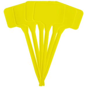 Таблички садові, жовті, 15 см, 10 шт