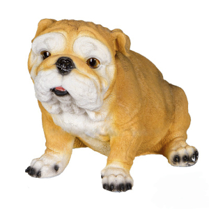 Садова фігура Цуценя бульдога, 20 см