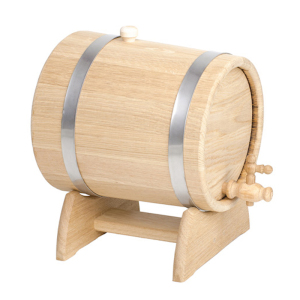 Жбан для вина дуб на підставці з краном 3 л