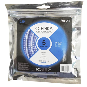 Світлодіодна стрічка SANAN LS603 синій, Feron