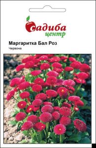 Маргаритка Бал Роз, красная, 0,1 г Садиба Центр
