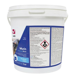 Родентицид Мурин Факум блок VEBI, 5 кг