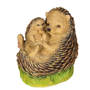 Садова фігура Їжачок на травичці, 18 см