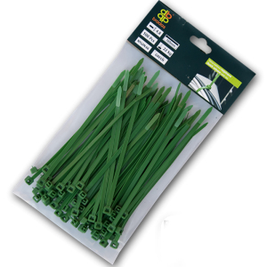 Хомути пластикові роз'ємні 4,8x200 мм GREEN, TS1248200G