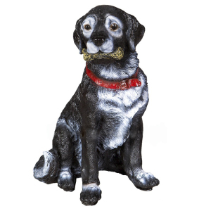 Садова фігура Лабрадор з кісточкою, 40 см