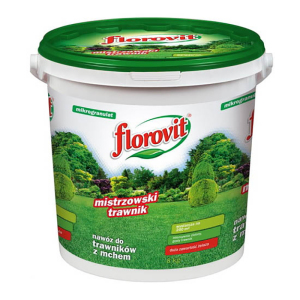 Удобрение для газонов с мохом + железо, 8 кг, Флоровит