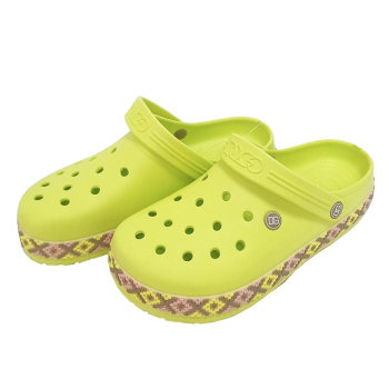 Сабо жіночі Вишиванка, лайм-бежеві, 41 р,  Даго Стиль