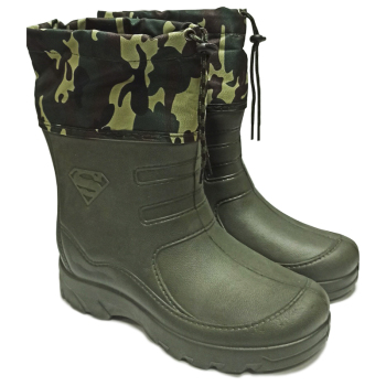 Сапоги мужские зеленые со вставкой, 43 р, Крок