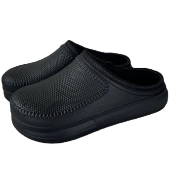 Сабо мужские без задника черные, 45 р, Крок