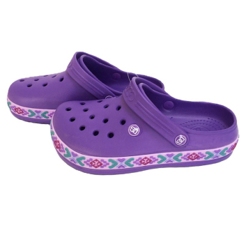 Сабо женские Вышиванка, фиолетовые 39 р, Даго Стиль