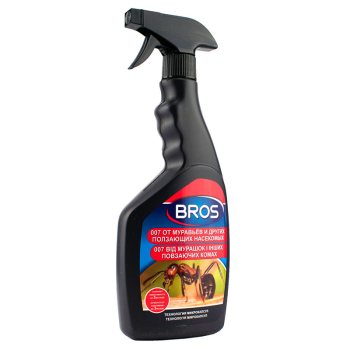 Спрей для уничтожения муравьев и других ползающих насекомых 500 мл, BROS