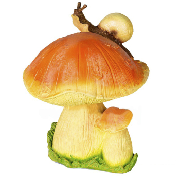 Садова фігура Равлик на грибі, 30 см