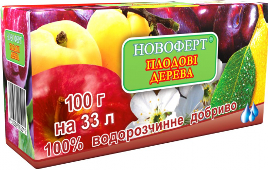 Удобрение Плодовые деревья, 100 г, Новоферт