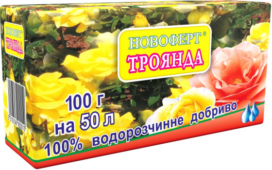 Удобрение Роза, 100 г, Новоферт