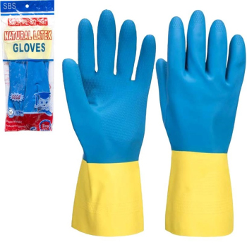 Перчатки хозяйственные резиновые, размер L