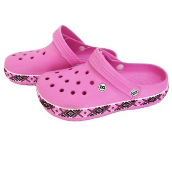 Сабо жіночі Вишиванка, рожеві, 41 р, Даго Стиль