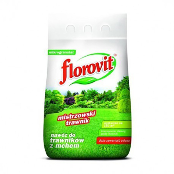 Удобрение для газонов с мохом + железо, 5 кг, Флоровит