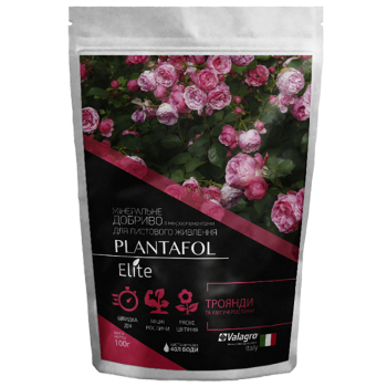 Добриво Plantafol Elite для троянд і квітучих рослин, 100 гр, Valagro