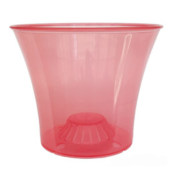 Горшок Орхидея Акварель красный прозрачный, 2.3 л