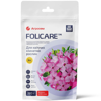 Добриво для квітучих кімнатних рослин, 180 г, Yara Folicare