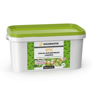 Краска для деревьев садовая на основе винила, 3.4 кг