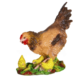 Садовая фигура Курица с цыплятами, 40 см