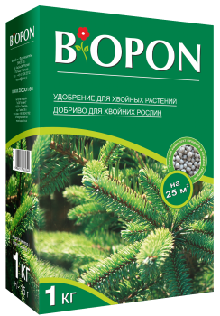 Добриво для хвойних рослин гранульоване 1 кг, Biopon