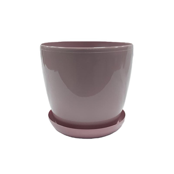 Горшок с подставкой Глянец пудра, 1,4 л