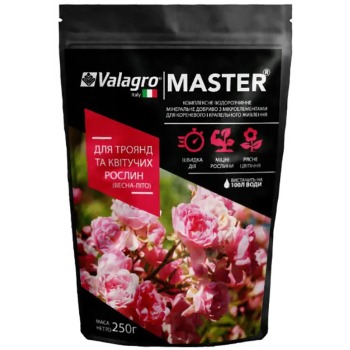 Добриво Master для троянд та квітучих рослин, 250 г, Valagro