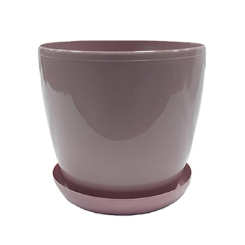 Горшок с подставкой Глянец пудра, 3,3 л